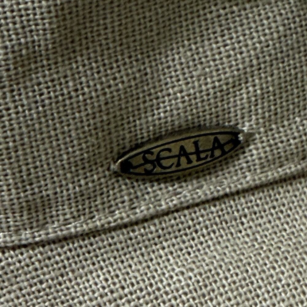 Scala GIANA Big Brim Cotton Bucket Sun Hat Women’s Chino Tan Adjustable Ties NEW - Picture 6 of 10